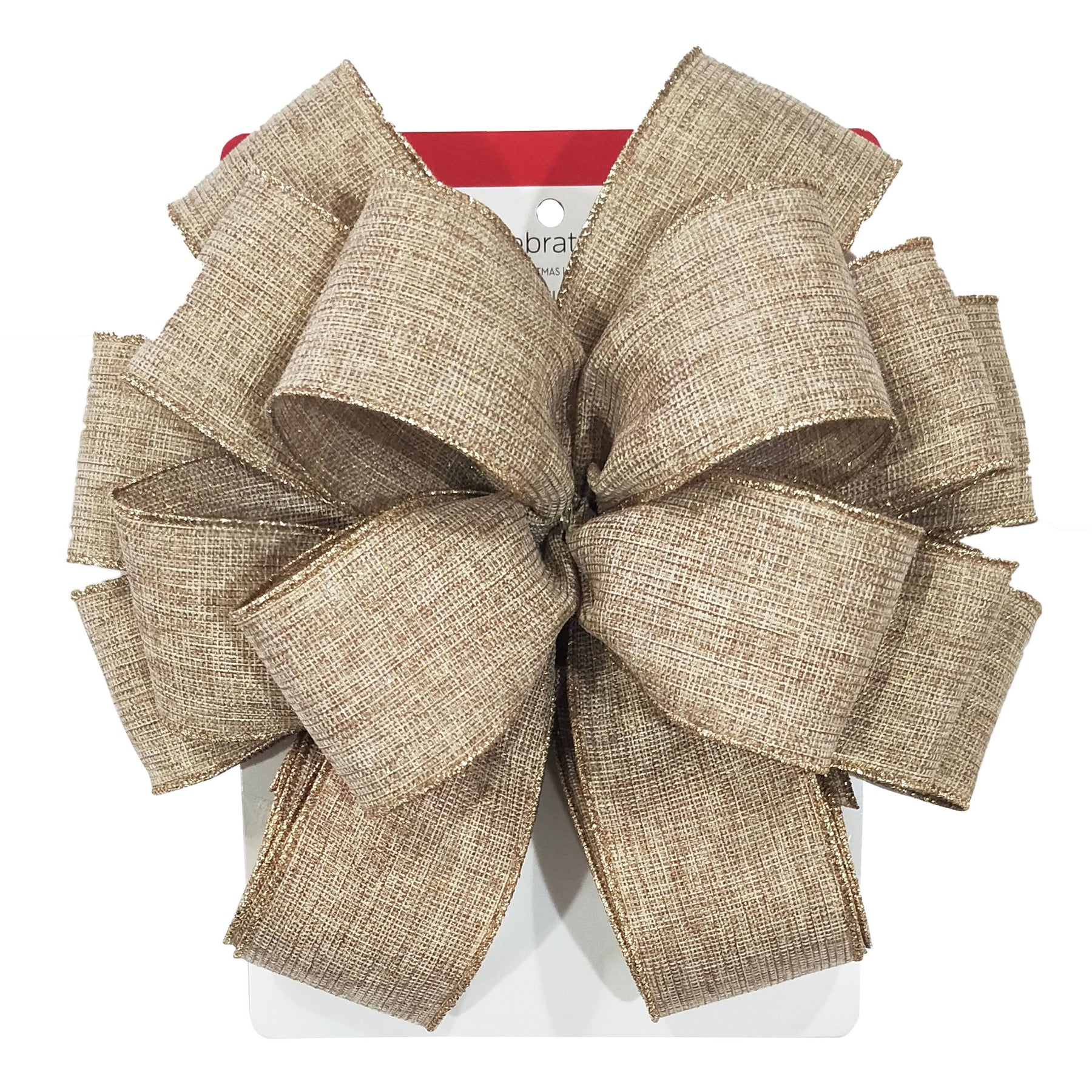 20.5" Natural Brown Christmas Tree Bow Topper by Ashland by Celebrate It | Michaels